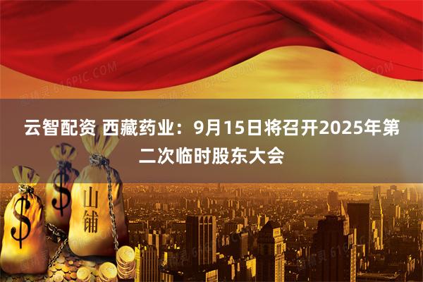 云智配资 西藏药业：9月15日将召开2025年第二次临时股东大会