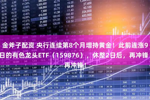 金斧子配资 央行连续第8个月增持黄金！此前连涨9日的有色龙头ETF（159876），休整2日后，再冲锋！
